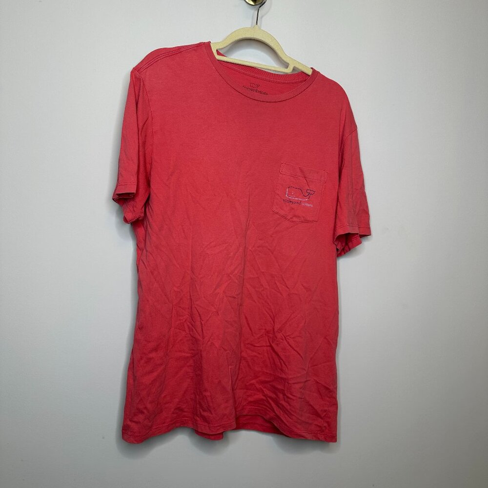 Vineyard Vines Men's Short-Sleeve Vintage Whale Pocket Tee Size Large